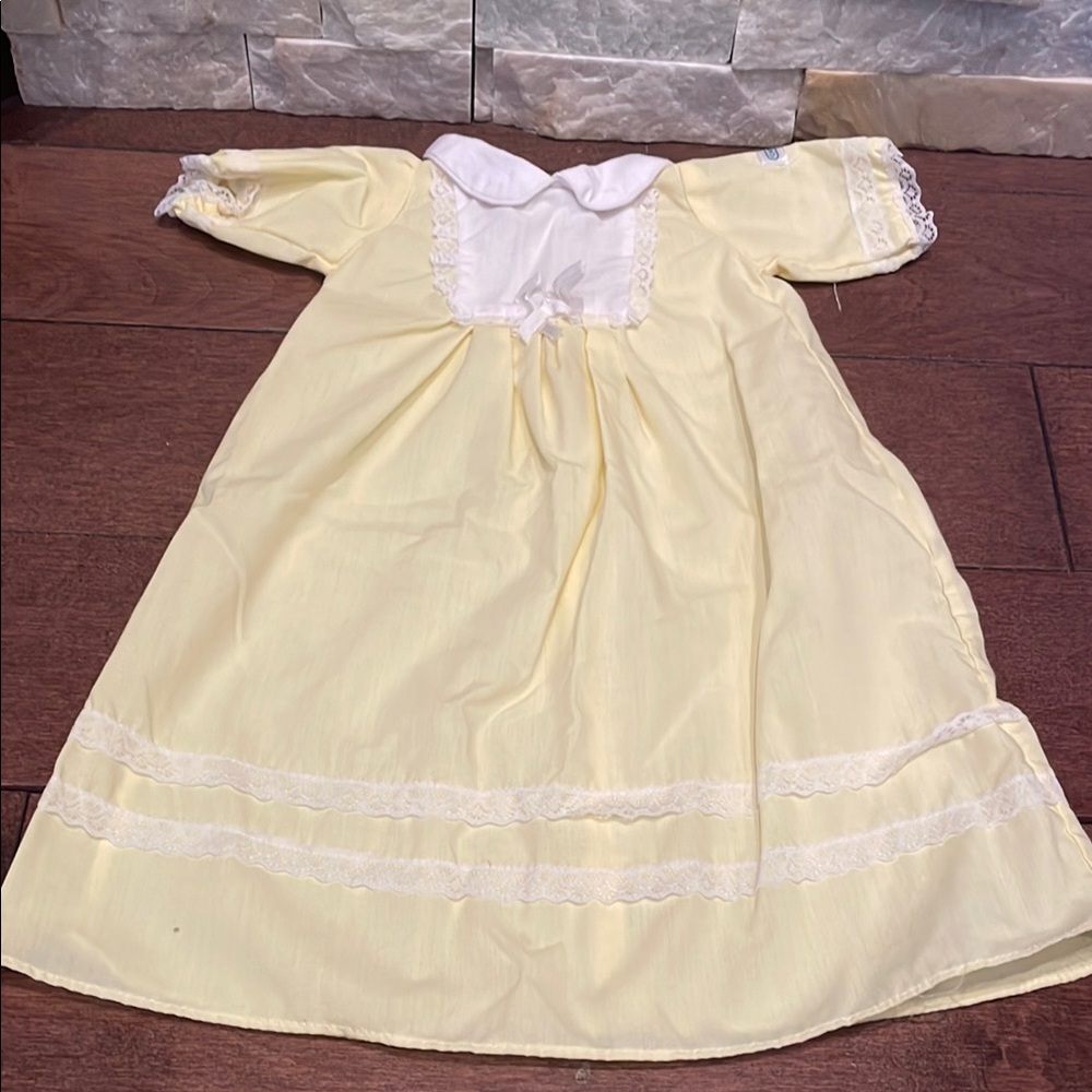 Cabbage Patch Kids Yellow Pajama with Lace Trim